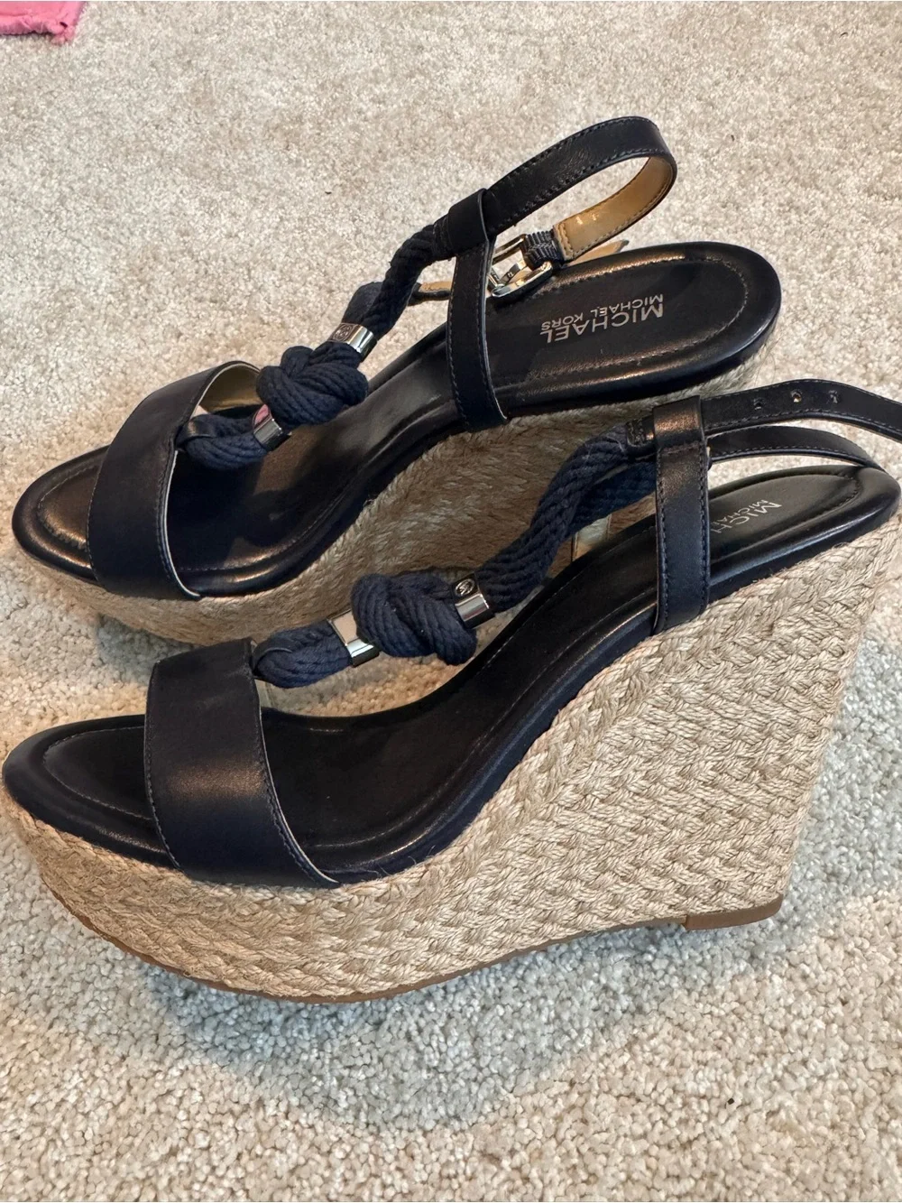 MICHAEL Michael Kors Blue Annie Wedge Sandals